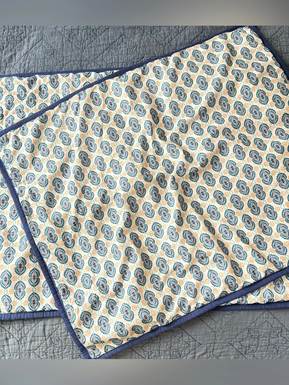 1 Set of Standard/Queen colorful Pillow Shams